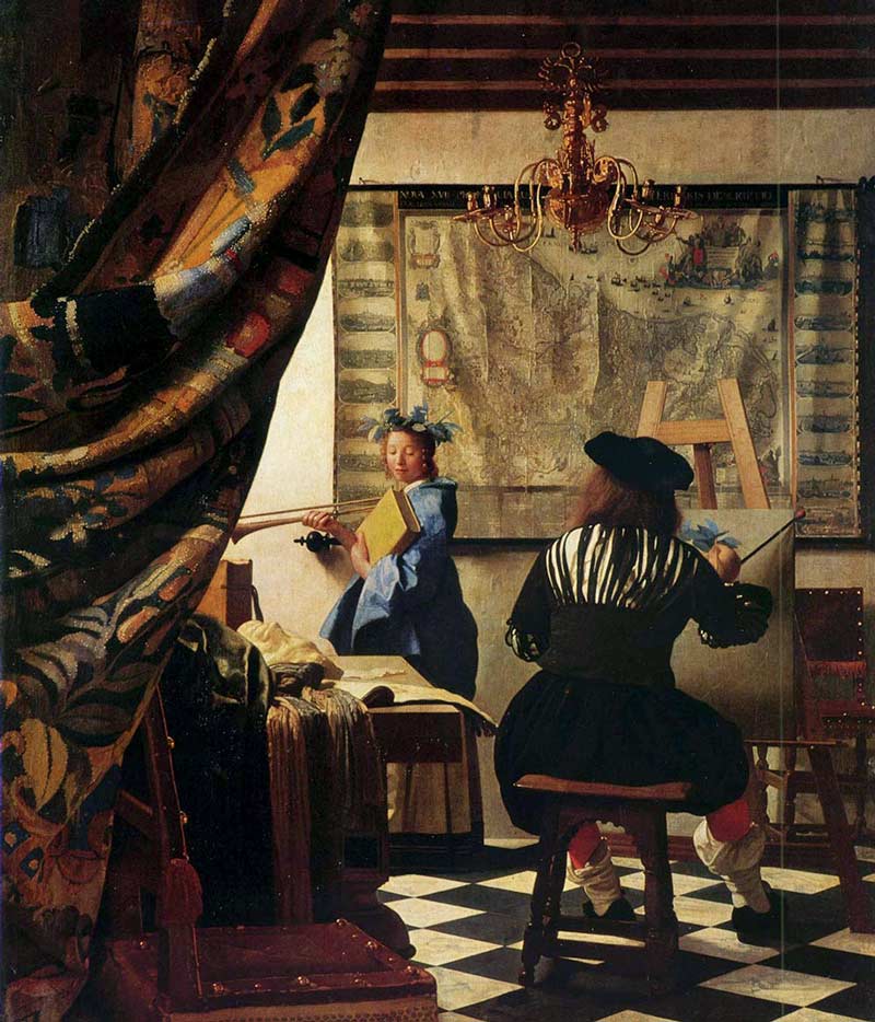 Vermeer's painting, The Art of Painting